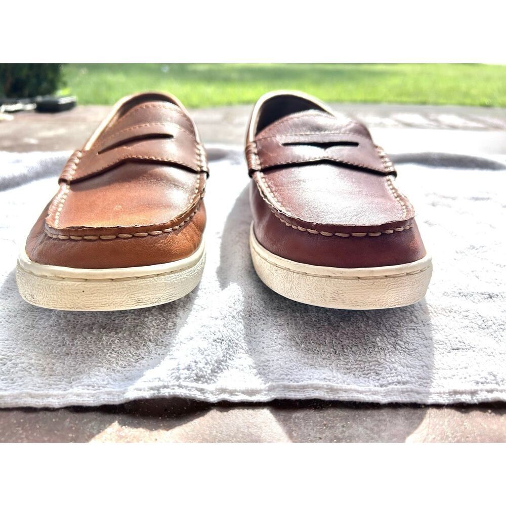 Cole Haan Men's Pinch Weekender Penny Loafers Marine Classic Sz 8 Beige Slip On - Picture 6 of 13